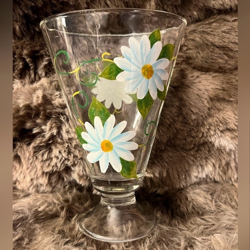 Painted Glass Vase